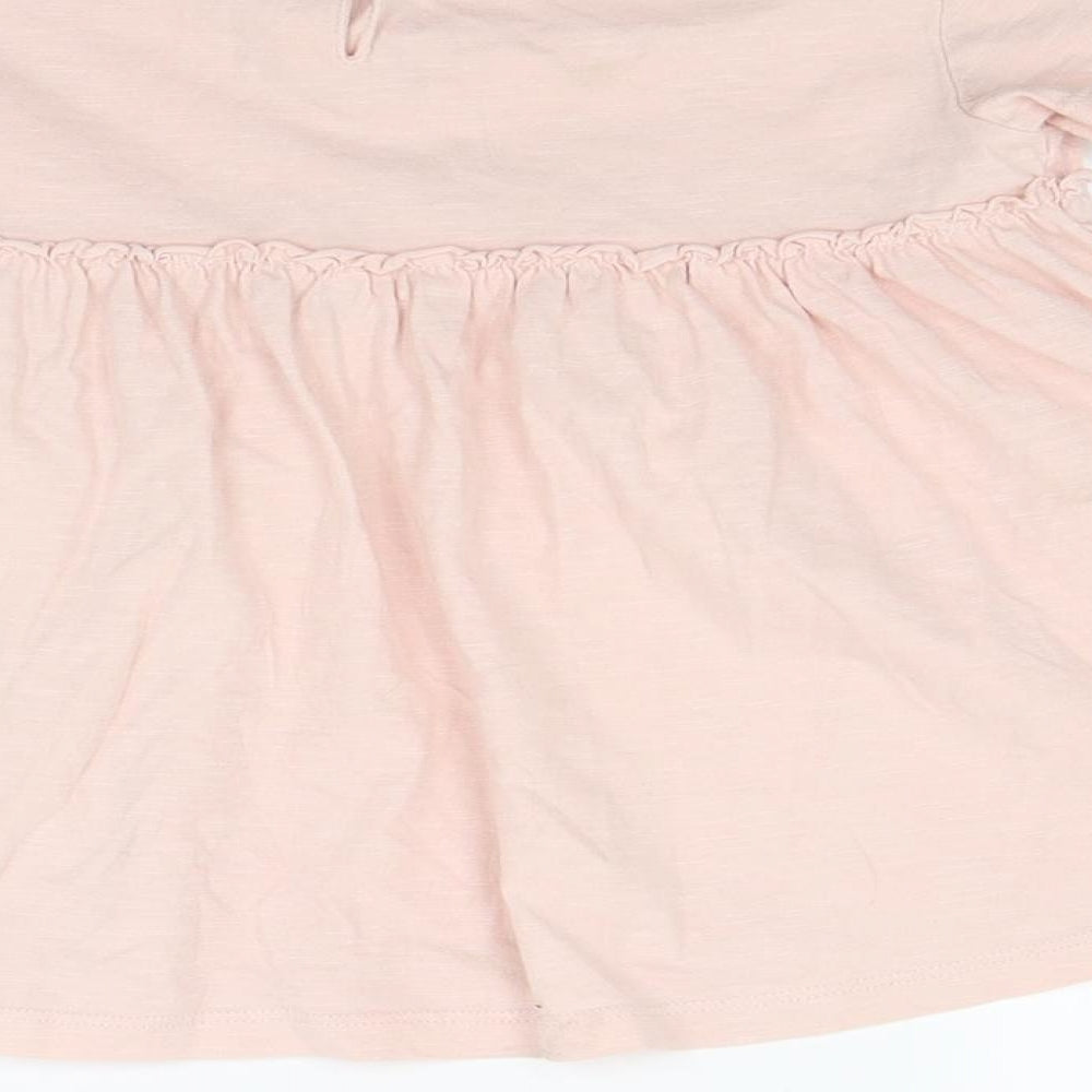 George Girls Pink Floral  Tunic T-Shirt Size 7 Years
