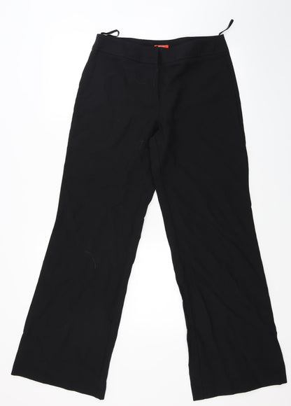 F&F Womens Black   Trousers  Size 12 L28 in