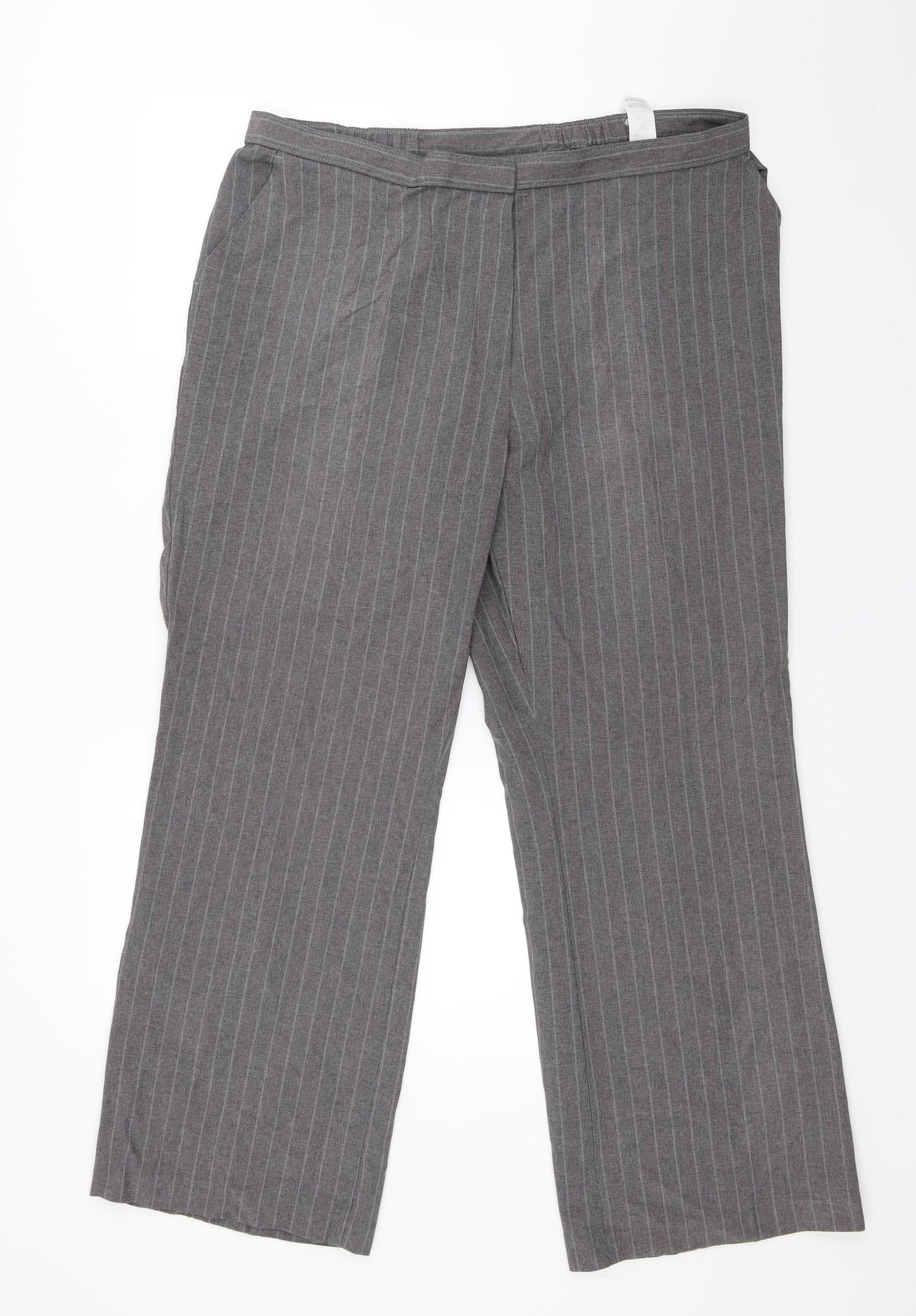 Womens UK Size 18 Marks and Spencer Regular Fit  Grey Trousers
