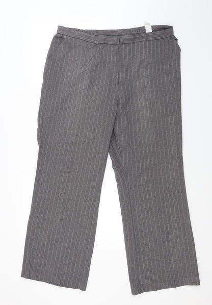 Womens UK Size 18 Marks and Spencer Regular Fit  Grey Trousers