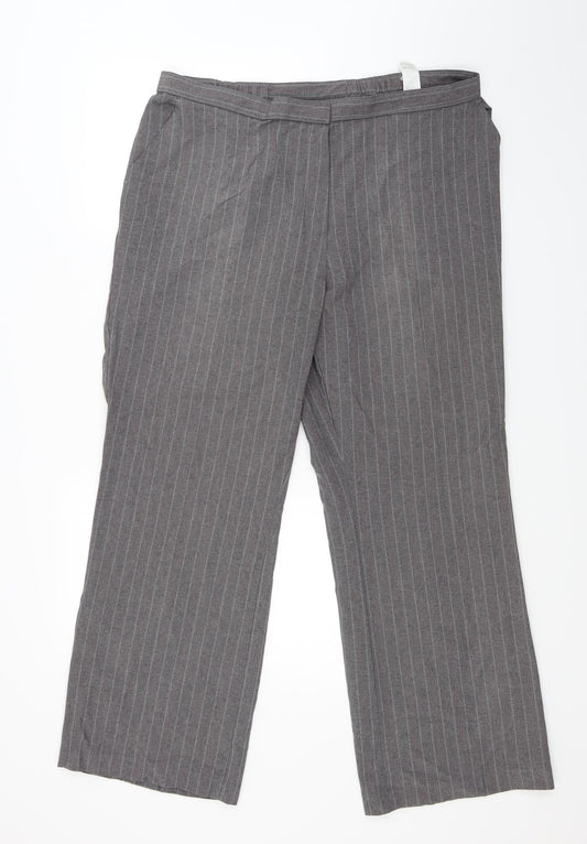 Womens UK Size 18 Marks and Spencer Regular Fit  Grey Trousers