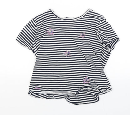 Womens UK Size S Zara White Basic T-Shirt