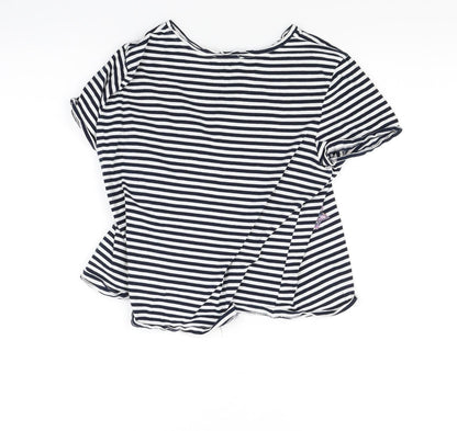 Womens UK Size S Zara White Basic T-Shirt