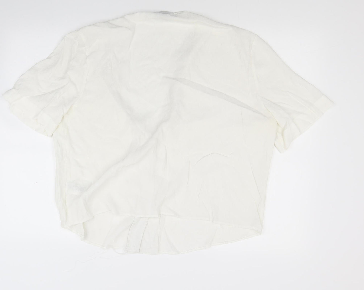 Womens UK Size 18 Topshop White Basic Blouse