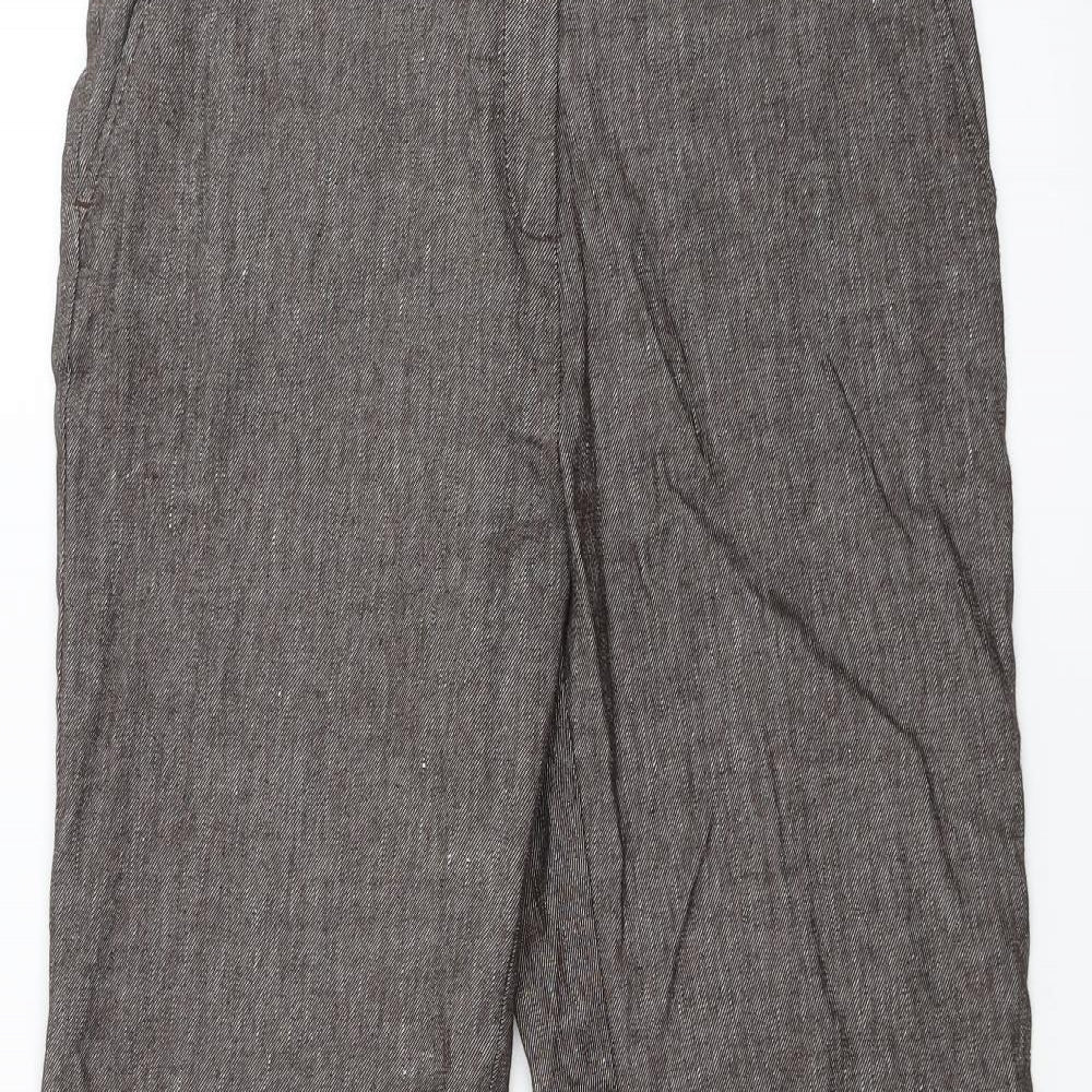 Womens UK Size 12 Marks and Spencer Regular Fit  Brown Trousers