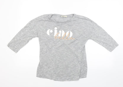 Papaya Womens Grey  Knit Pullover Jumper Size 10  - Ciao Bella