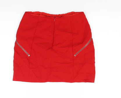 BCGeneration Womens Red   Mini Skirt Size S