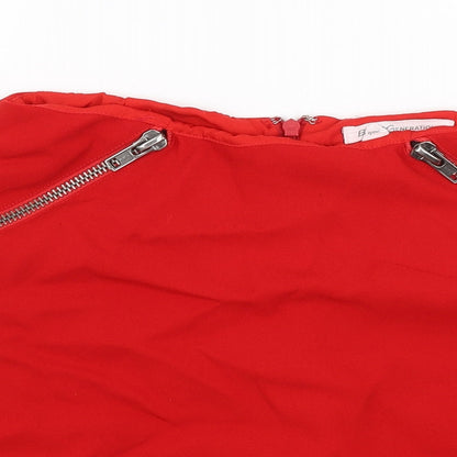BCGeneration Womens Red   Mini Skirt Size S
