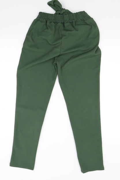 Womens UK Size L Preworn Regular Fit  Green Trousers