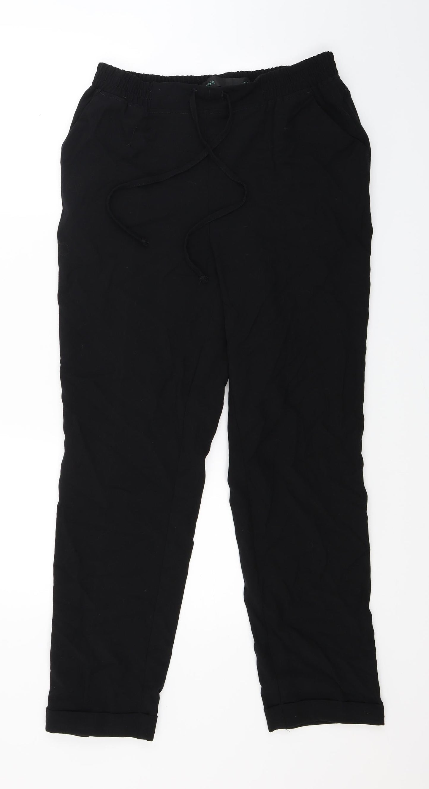 Womens UK Size 12 NEXT Regular Fit  Black Trousers