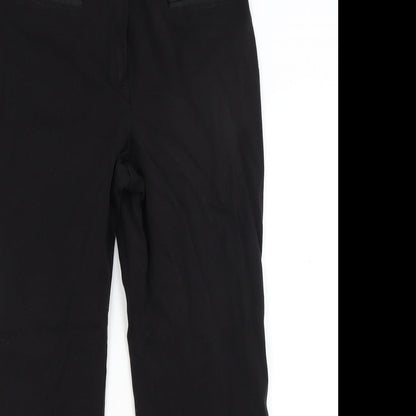 Womens UK Size 12 Marks and Spencer Regular Fit  Black Trousers