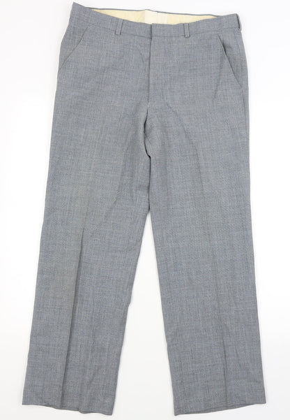 Womens UK Size 32 Marks and Spencer Regular Fit  Grey Trousers