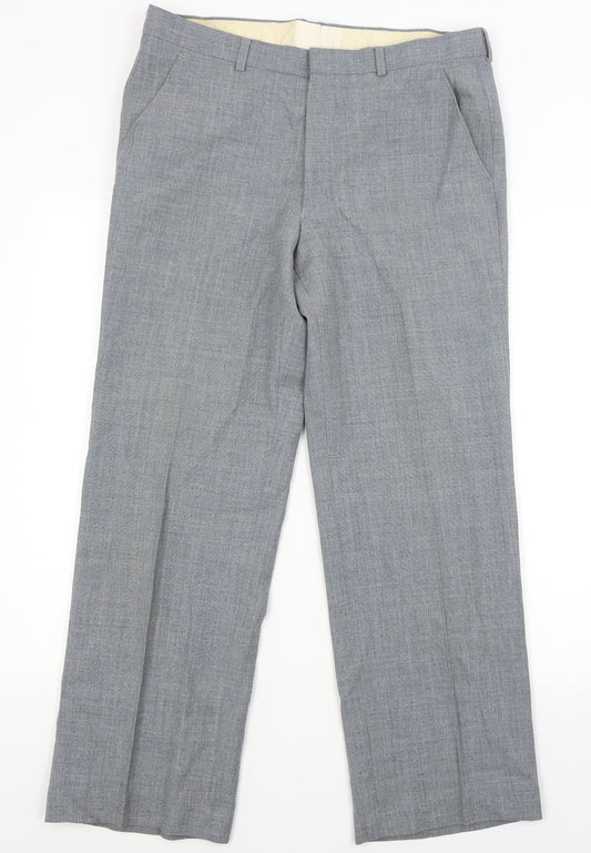 Womens UK Size 32 Marks and Spencer Regular Fit  Grey Trousers