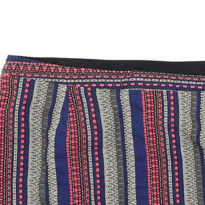 Anmol Womens Multicoloured Striped  Mini Skirt Size 30 in