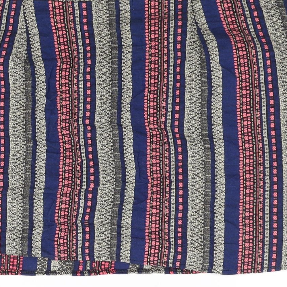 Anmol Womens Multicoloured Striped  Mini Skirt Size 30 in