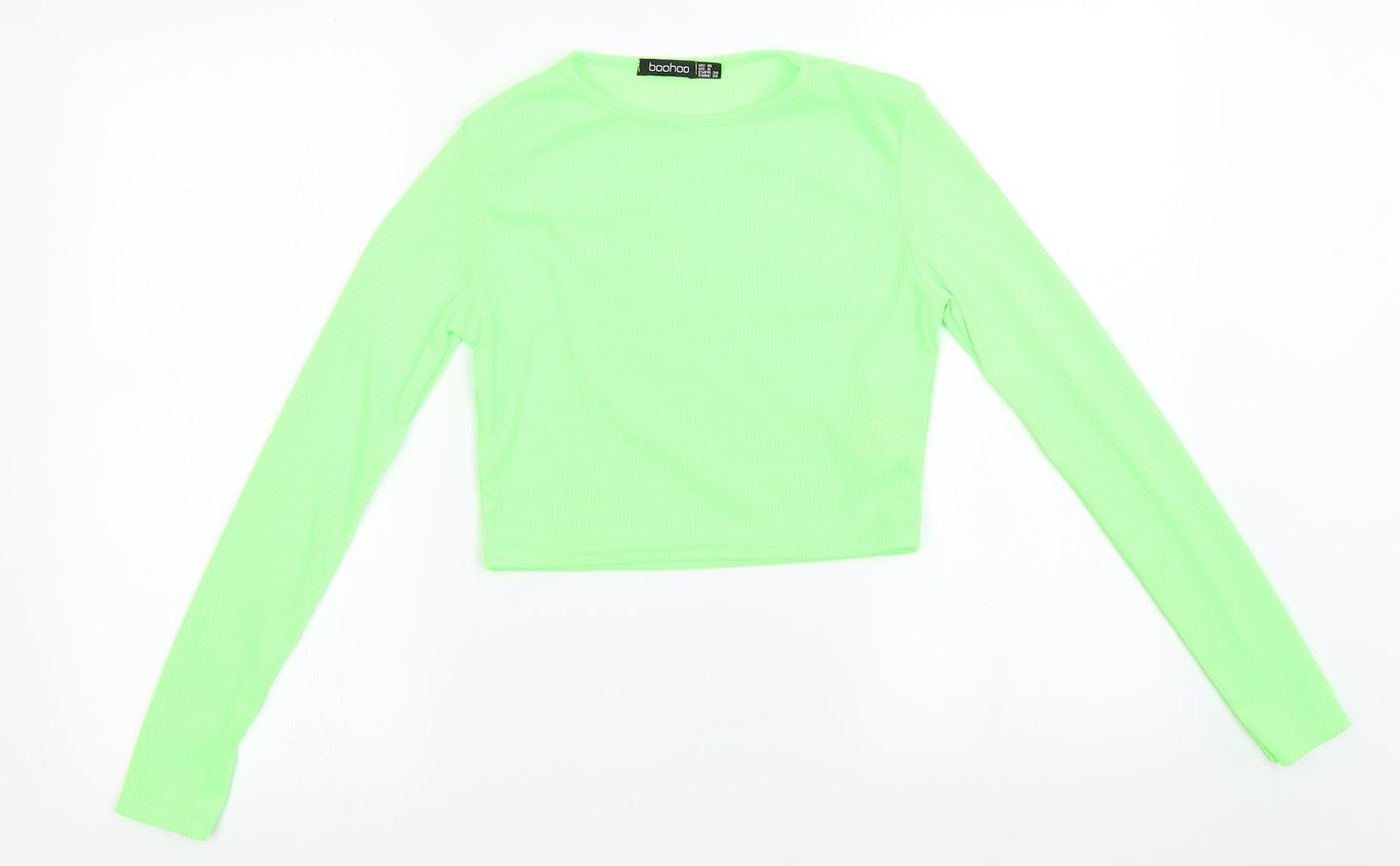 Boohoo  Womens Green   Basic T-Shirt Size 10