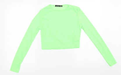 Boohoo  Womens Green   Basic T-Shirt Size 10