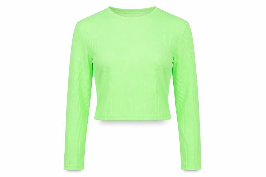 Womens UK Size 10 Boohoo Green Basic T-Shirt