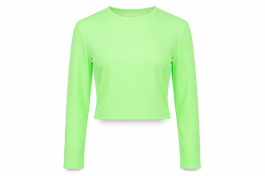 Womens UK Size 10 Boohoo Green Basic T-Shirt