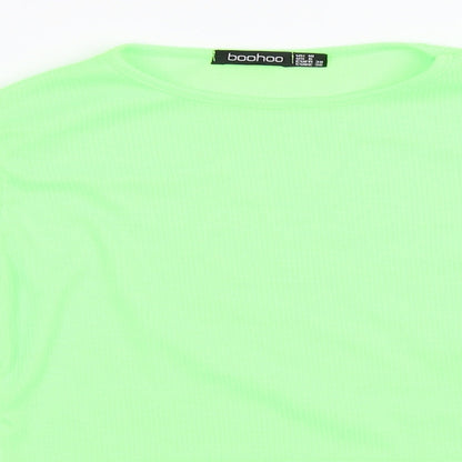 Boohoo  Womens Green   Basic T-Shirt Size 10