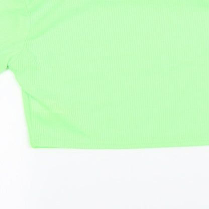 Boohoo  Womens Green   Basic T-Shirt Size 10