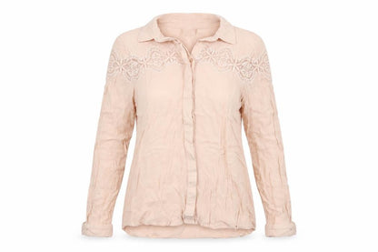 Villa Collection  Womens Pink   Basic Button-Up Size XS
