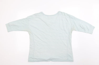 NX sport  Womens Green Striped  Pullover Jumper Size 18