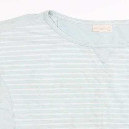 NX sport  Womens Green Striped  Pullover Jumper Size 18