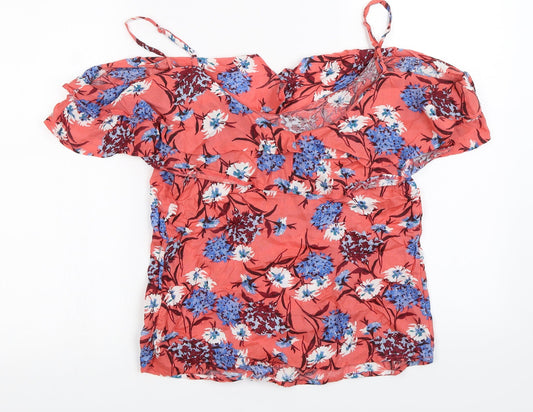 Matalan  Womens Pink Floral  Basic Blouse Size 10