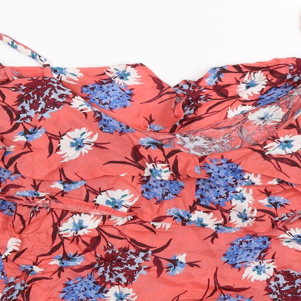 Matalan  Womens Pink Floral  Basic Blouse Size 10