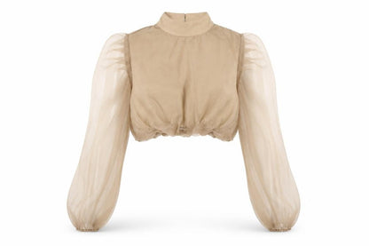 Womens UK Size 12 Misspap Brown Basic Blouse