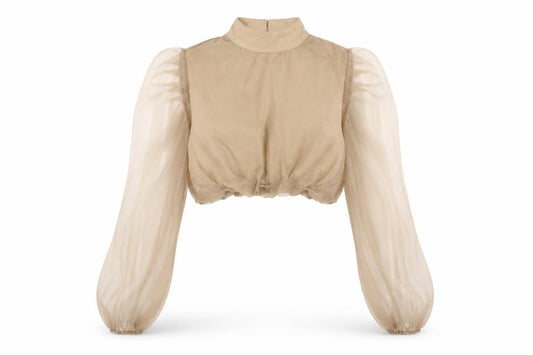 Womens UK Size 12 Misspap Brown Basic Blouse