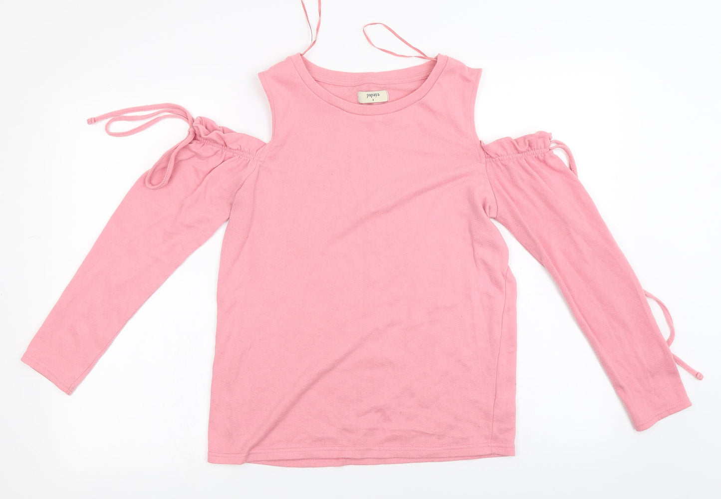 Papaya  Womens Pink   Basic T-Shirt Size 8