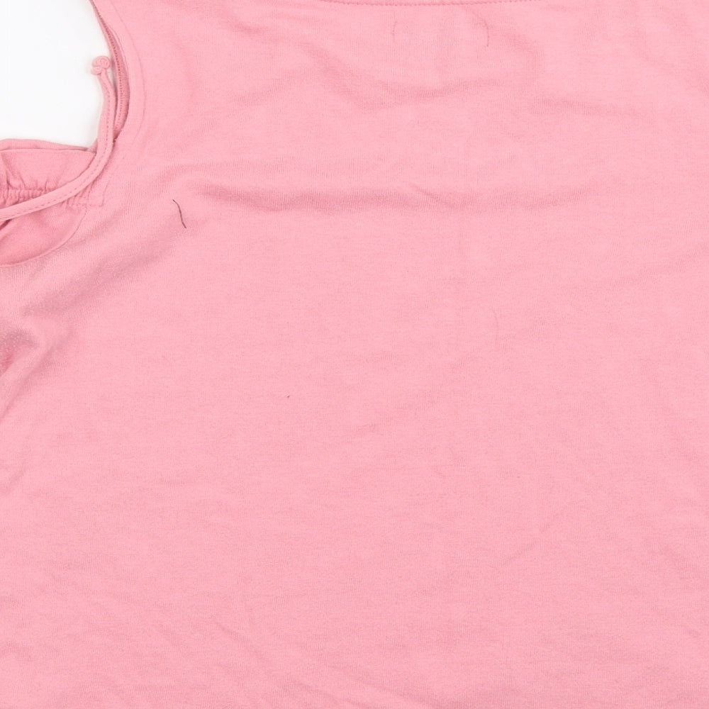 Papaya  Womens Pink   Basic T-Shirt Size 8