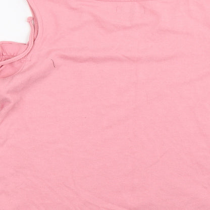 Papaya  Womens Pink   Basic T-Shirt Size 8