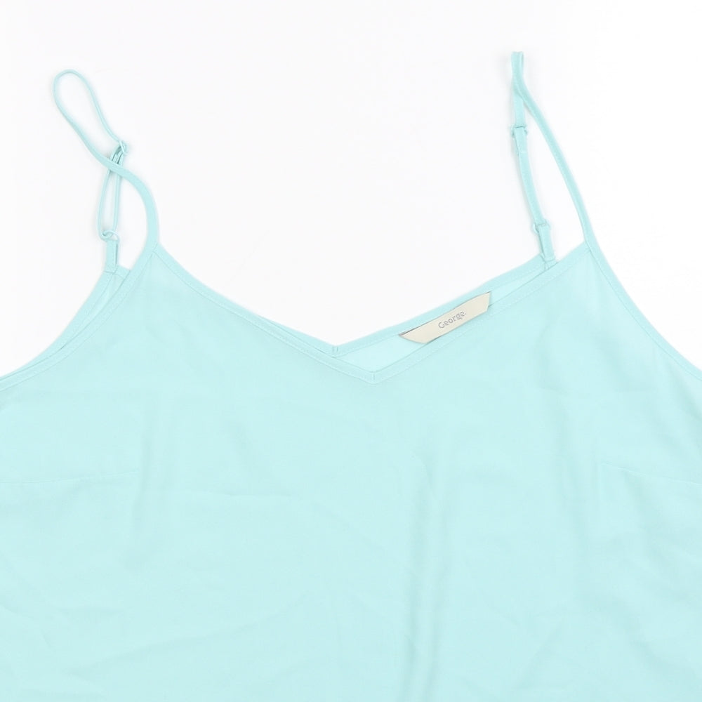 George  Womens Blue   Basic Blouse Size 14