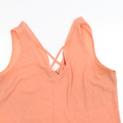 Womens UK Size 14 Atmosphere Orange Basic Blouse