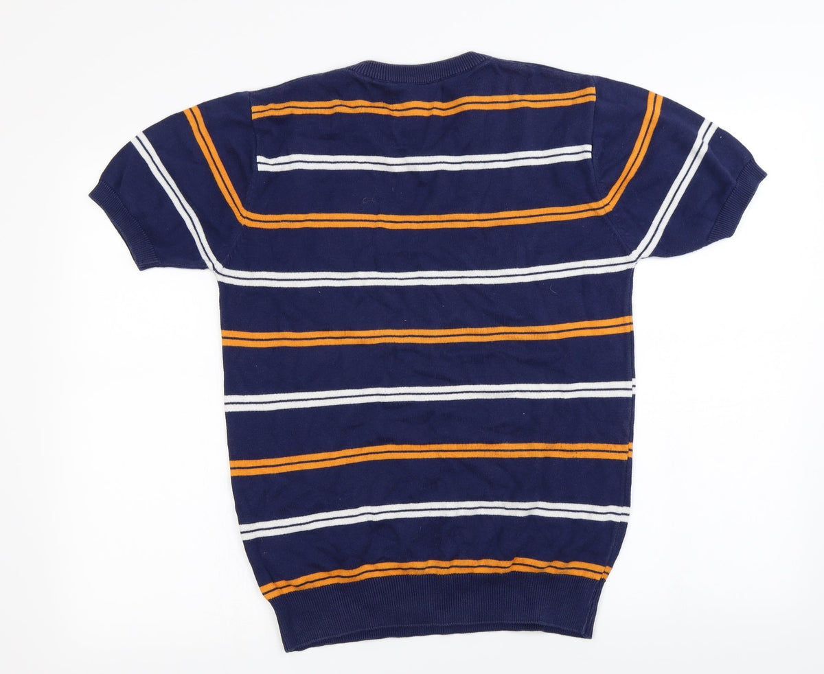 MSD  Womens Blue Striped  Pullover Jumper Size M