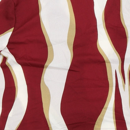 SheIn  Womens Red Striped  Basic Blouse Size S