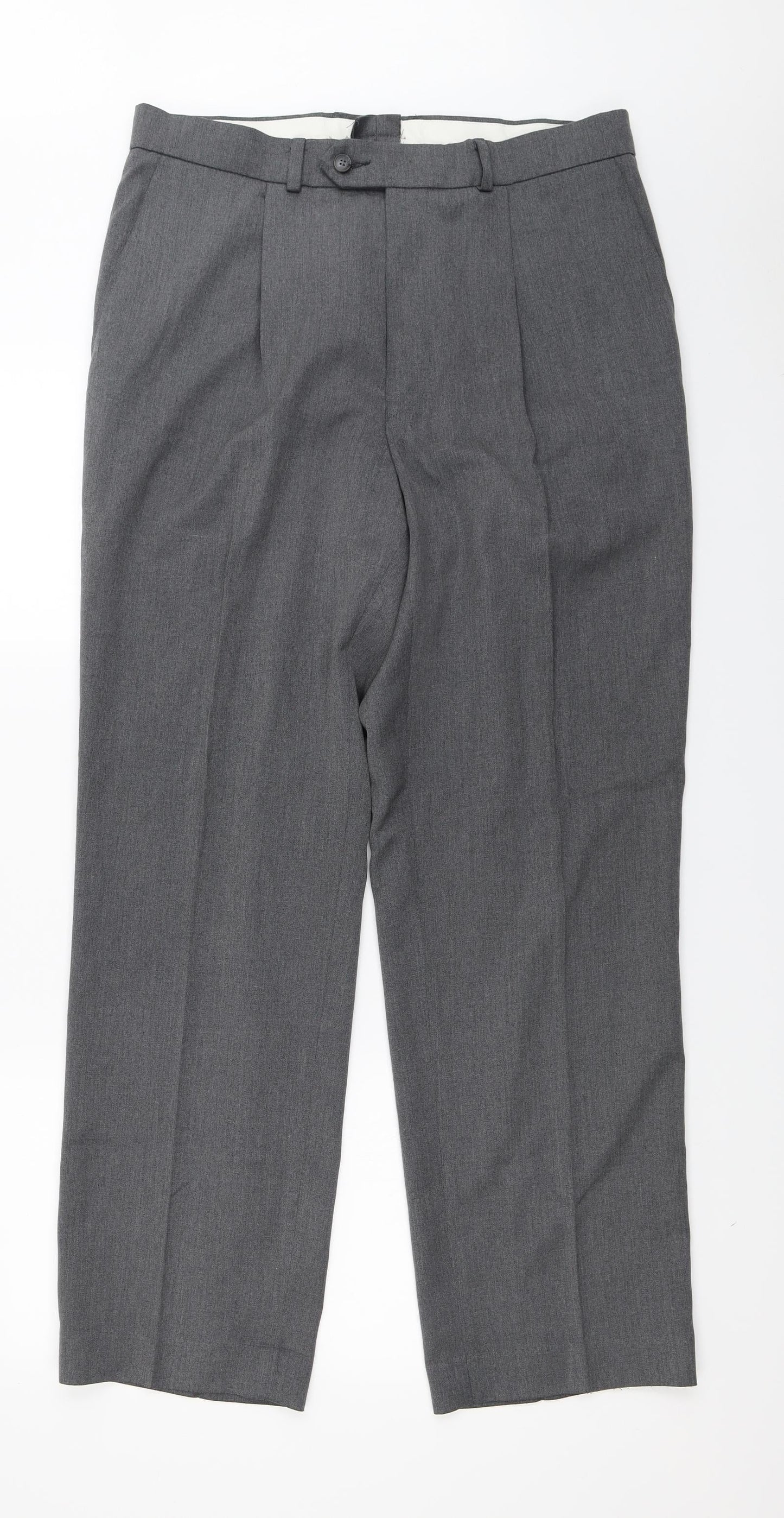 Essentials Mens Grey   Trousers  Size 36 in L31 in