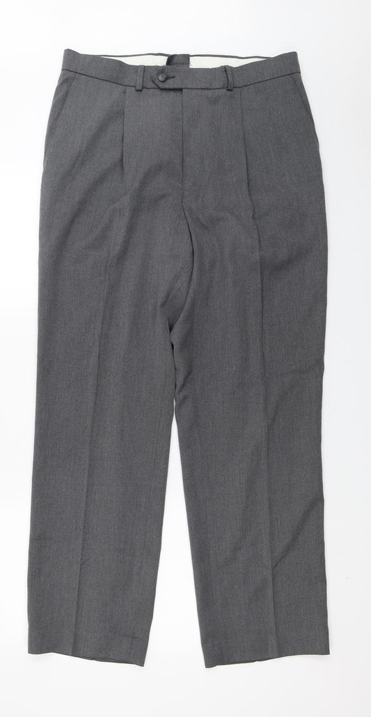 Essentials Mens Grey   Trousers  Size 36 in L31 in