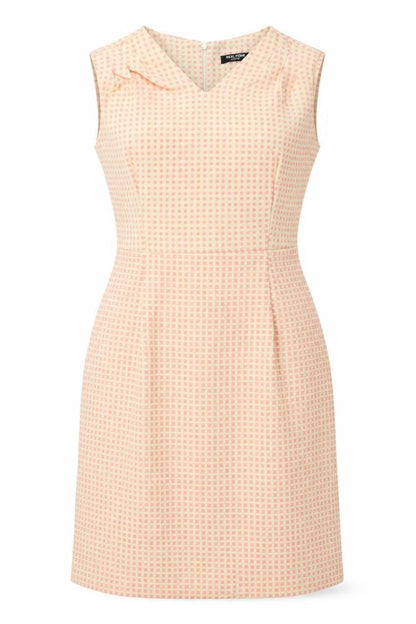 Real Form  Womens Yellow Check  A-Line  Size 14