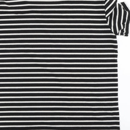 Womens UK Size 2XL Preworn Black Basic T-Shirt
