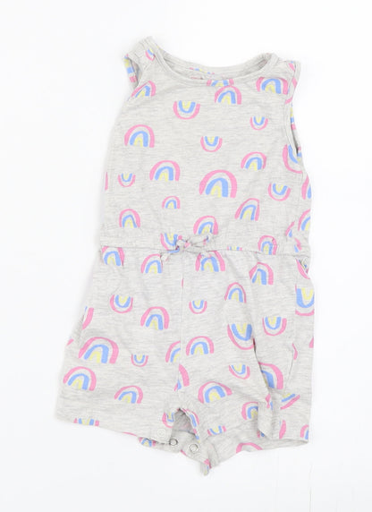 Primark Girls Grey   Romper One-Piece Size 12-18 Months