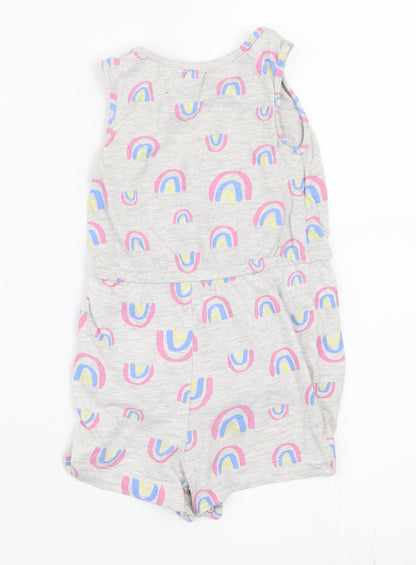 Primark Girls Grey   Romper One-Piece Size 12-18 Months