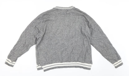 Pull&Bear Womens Grey   Pullover Jumper Size S