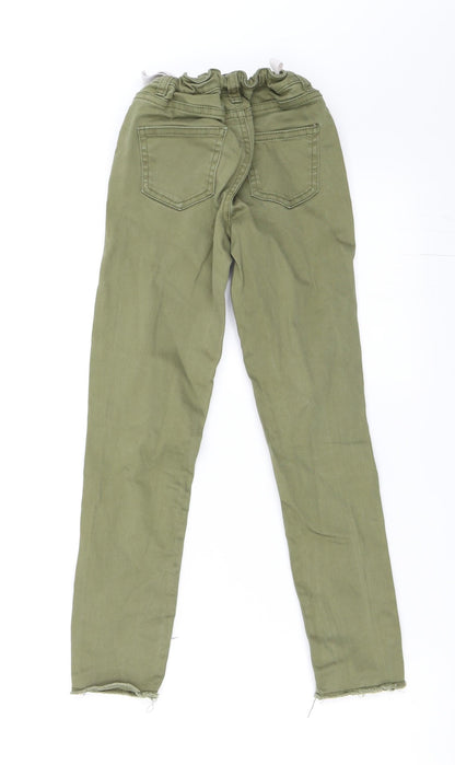 Primark Girls Green   Skinny Jeans Size 8-9 Years - ripped jeans