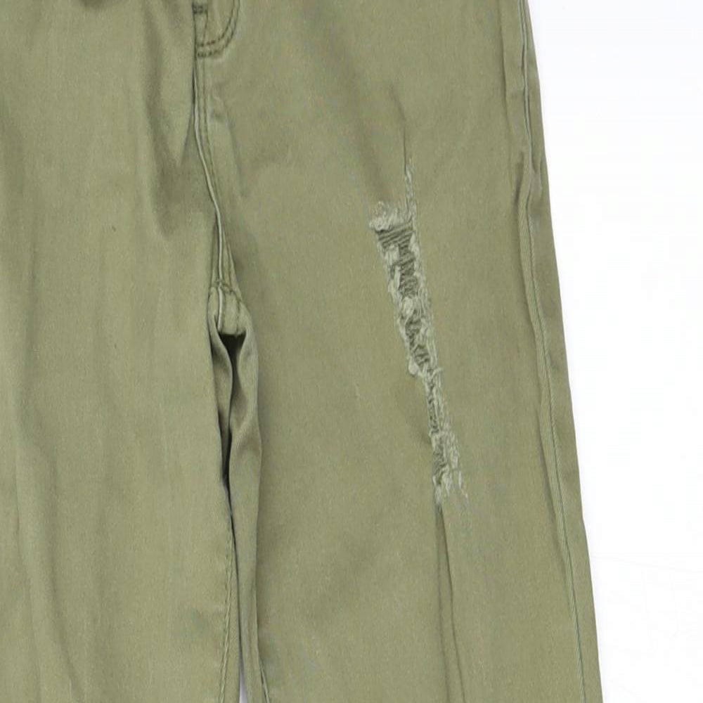 Primark Girls Green   Skinny Jeans Size 8-9 Years - ripped jeans