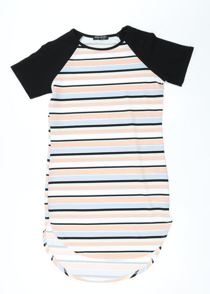 Select Womens Black Striped  Shift  Size 12