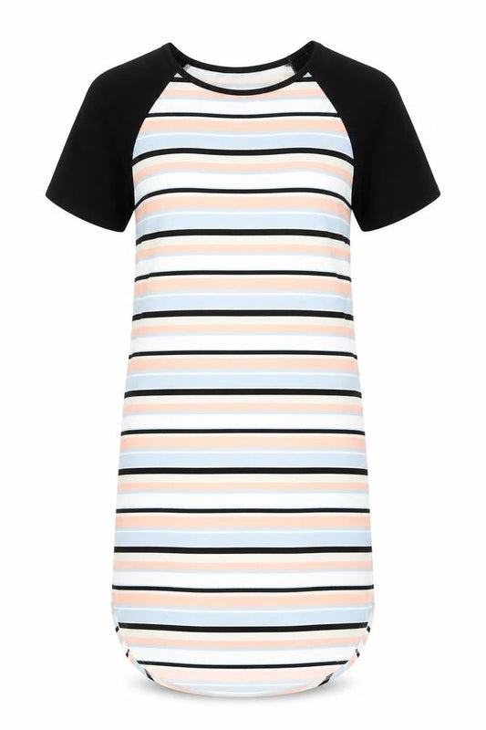 Select Womens Black Striped  Shift  Size 12